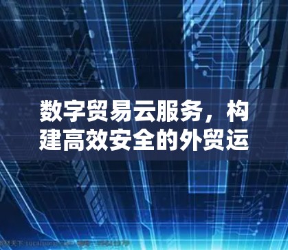 数字贸易云服务，构建高效安全的外贸运输网络