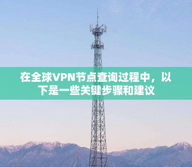 在全球VPN节点查询过程中,以下是一些关键步骤和建议