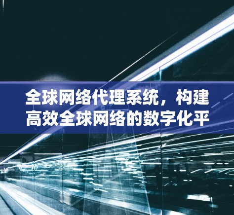 全球网络代理系统，构建高效全球网络的数字化平台
